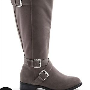 Grey knee high Torrid Boots